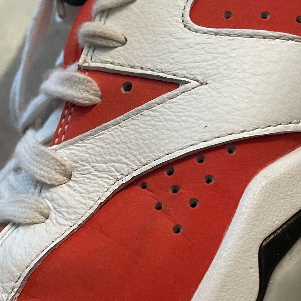 💥 Nike Air Jordan 6 Retro GS Gatorade Orange White Sneakers Shoes ~ Size 7Y💥 - Picture 12 of 13